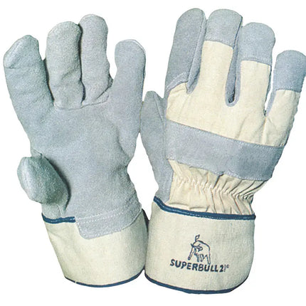 SuperBull® 2 | Rindkernspaltlederhandschuh 120 Paar