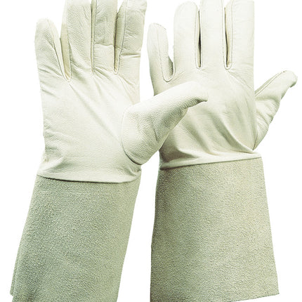 Schaf-Nappalederhandschuh mit Rindspaltleder-Stulpe 120 Paar
