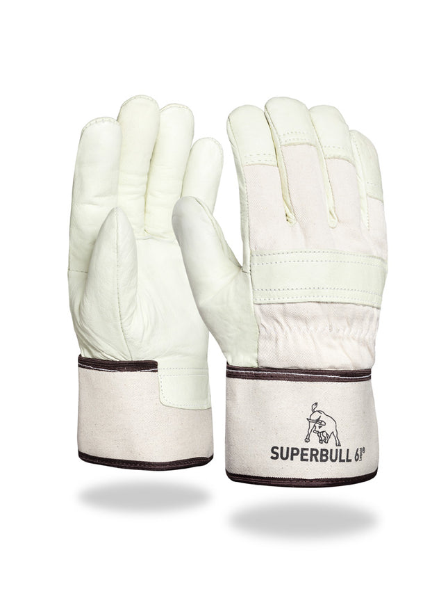 SuperBull® 6 | Büffelnarbenlederhandschuh | Winter 60 Paar