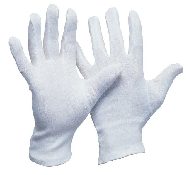 Baumwoll-Trikot-Handschuh | weiß gebleicht | Herrengröße 600 Paar Leipold Arbeitsschutz