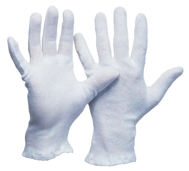 Baumwoll-Trikot-Handschuh | weiß gebleicht 600 Paar Leipold Arbeitsschutz