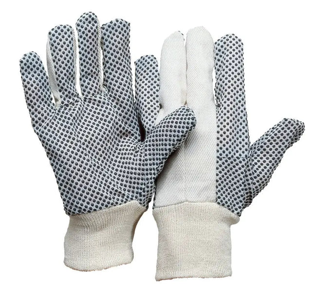 Baumwoll-Köperhandschuh | Strickbund | PVC-Noppen 300 Paar Leipold Arbeitsschutz