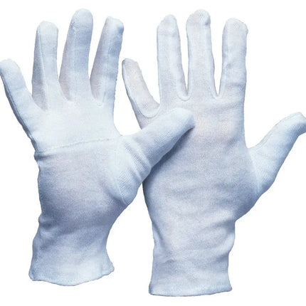 Baumwoll-Trikot-Handschuh | Innenhand und Daumen gedoppelt 300 Paar