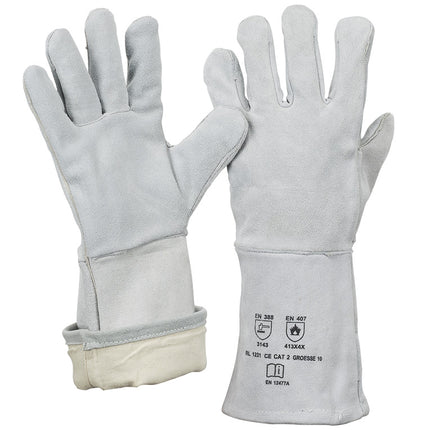Schweißer | Rindkernspaltlederhandschuh | EN 12477 Typ A 60 Paar