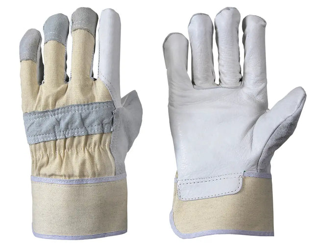 Rindnarbenlederhandschuh | Knöchel + Fingerkuppen 120 Paar Leipold Arbeitsschutz