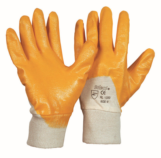 Soleco® | Baumwoll-Trikot-Handschuh | Nitril-Beschichtung 144 Paar