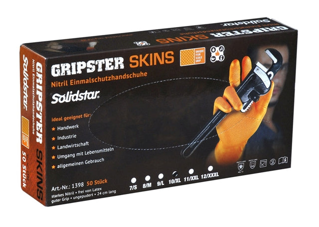 Solidstar® | GRIPSTER | Nitril-Einmalschutzhandschuh 10 Box
