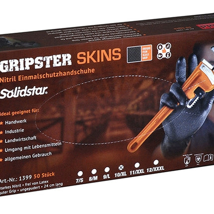 Solidstar® | GRIPSTER | Nitril-Einmalschutzhandschuh 10 Box