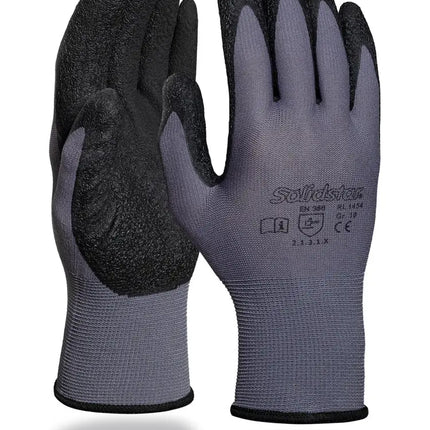Solidstar® | Feinstrickhandschuh | Latex-Beschichtung 144 Paar