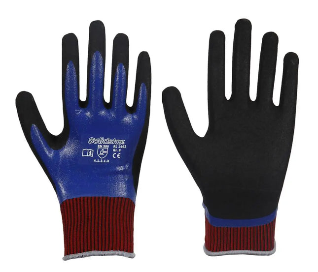 Solidstar® | Feinstrickhandschuh | Nitril-Vollbeschichtung 144 Paar Leipold Arbeitsschutz