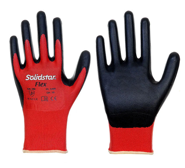 Solidstar® | Feinstrickhandschuh | Nitril-Beschichtung 144 Paar Leipold Arbeitsschutz