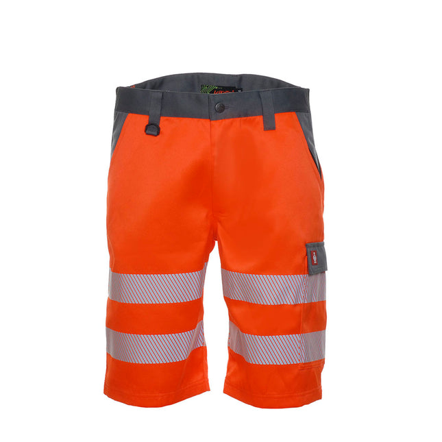 LeiKaTex® | BRIGHT LINE | Shorts | warnorange/grau warnorange