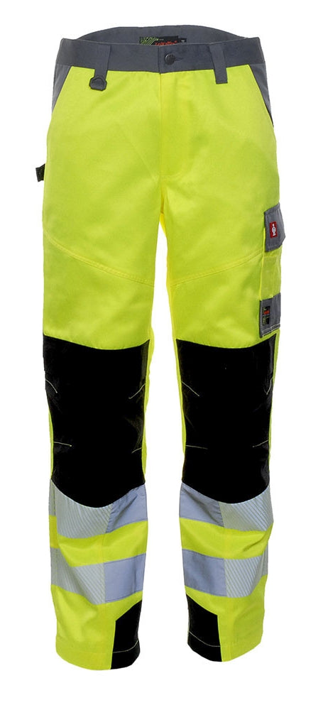 LeiKaTex® | BRIGHT LINE | Bundhose | neongelb/grau neongelb