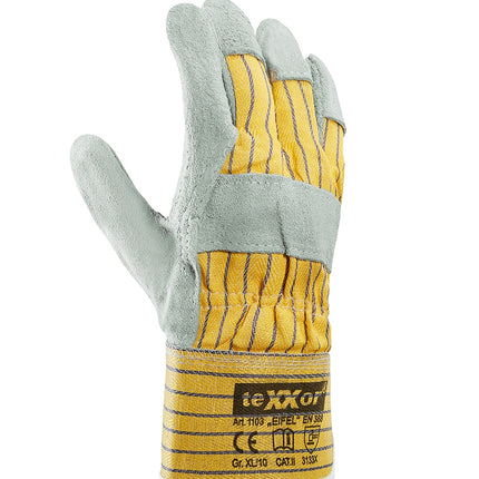 teXXor® Rindkernspaltleder-Handschuhe EIFEL-120 Paar