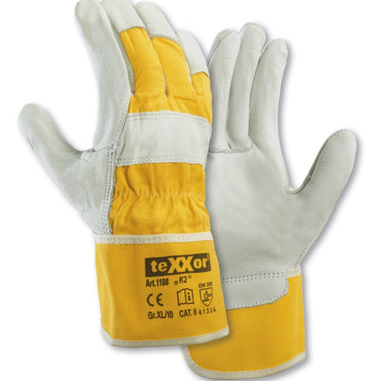 teXXor® TOP Rindvollleder-Handschuhe K2-120 Paar