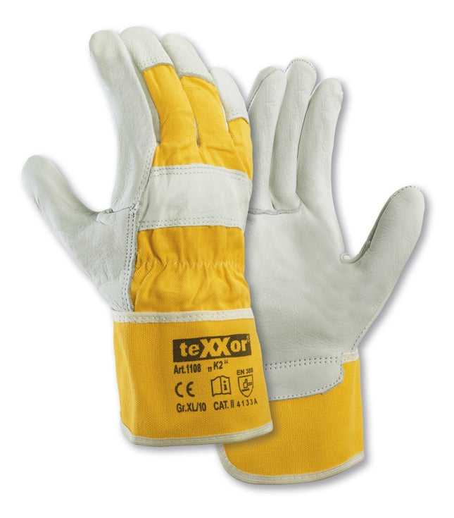 teXXor® TOP Rindvollleder-Handschuhe K2-120 Paar
