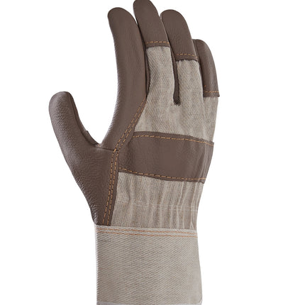 teXXor® Möbelleder-Handschuhe BRAUNE FARBEN-120 Paar