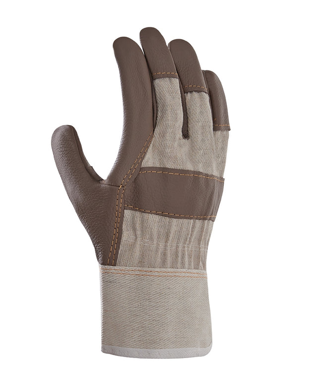 teXXor® Möbelleder-Handschuhe BRAUNE FARBEN-120 Paar
