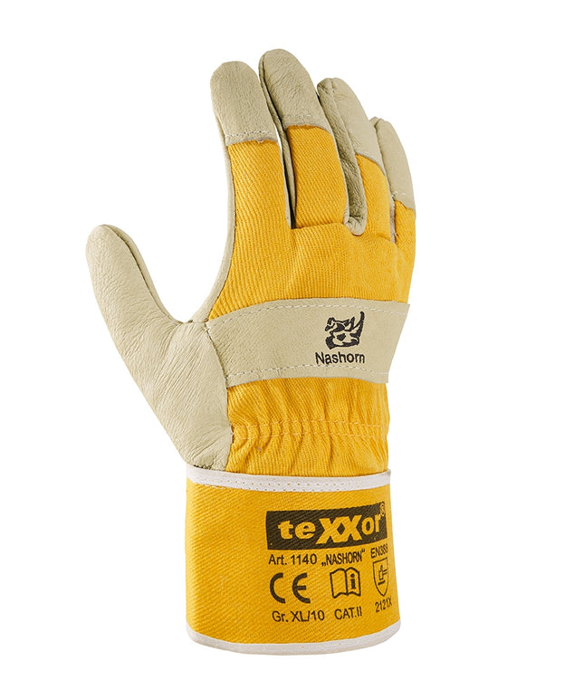teXXor® Schweinsvollleder-Handschuhe NASHORN-120 Paar