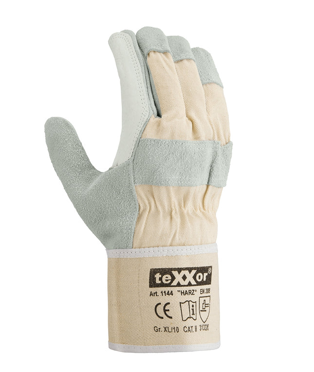 teXXor® Rindspaltleder-Handschuhe HARZ-120 Paar