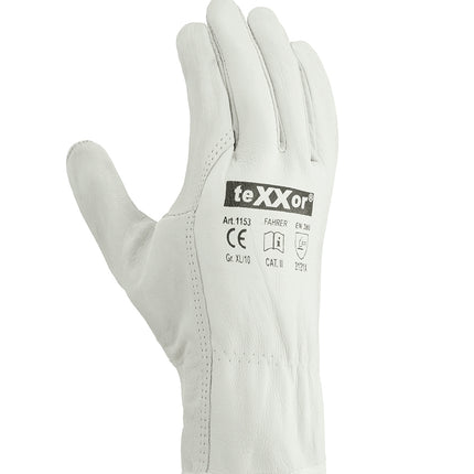 teXXor® Rindnappaleder-Handschuhe FAHRER-120 Paar