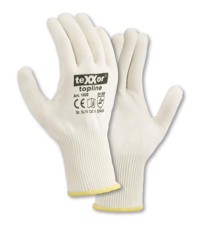 teXXor® topline Feinstrick-Handschuhe BAUMWOLLE/NYLON-240 Paar