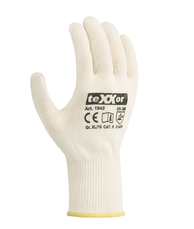 teXXor® Mittelstrick-Handschuhe BAUMWOLLE/NYLON-240 Paar