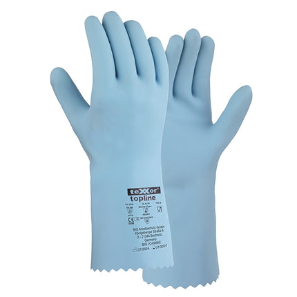 teXXor® topline Chemikalienschutz-Handschuhe NATURLATEX-144 Paar