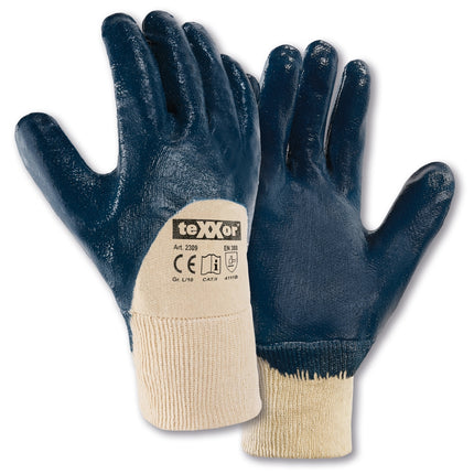 teXXor® Nitril-Handschuhe STRICKBUND-144 Paar