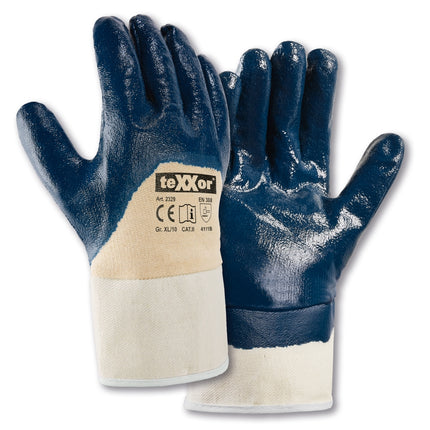 teXXor® Nitril-Handschuhe STULPE-144 Paar