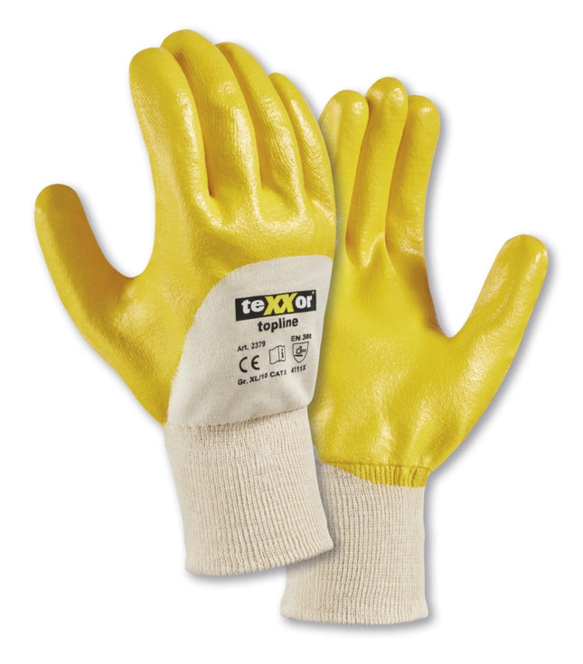 teXXor® topline Nitril-Handschuhe STRICKBUND-144 Paar