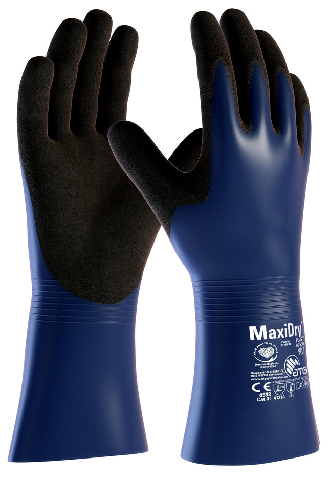MaxiDry® Plus™ Chemikalienschutz-Handschuhe (56-530)-72 Paar