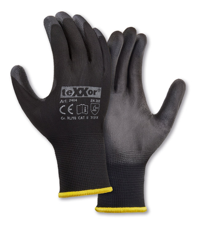 teXXor® Polyester-Strickhandschuhe POLYURETHAN BESCHICHTET-240 Paar