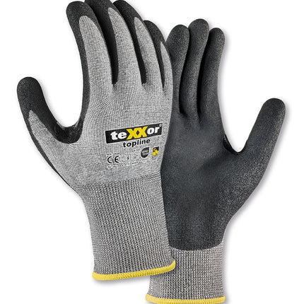 teXXor® Schnittschutz-Strickhandschuhe BESANDETE NITRILBESCHICHTUNG-144 Paar