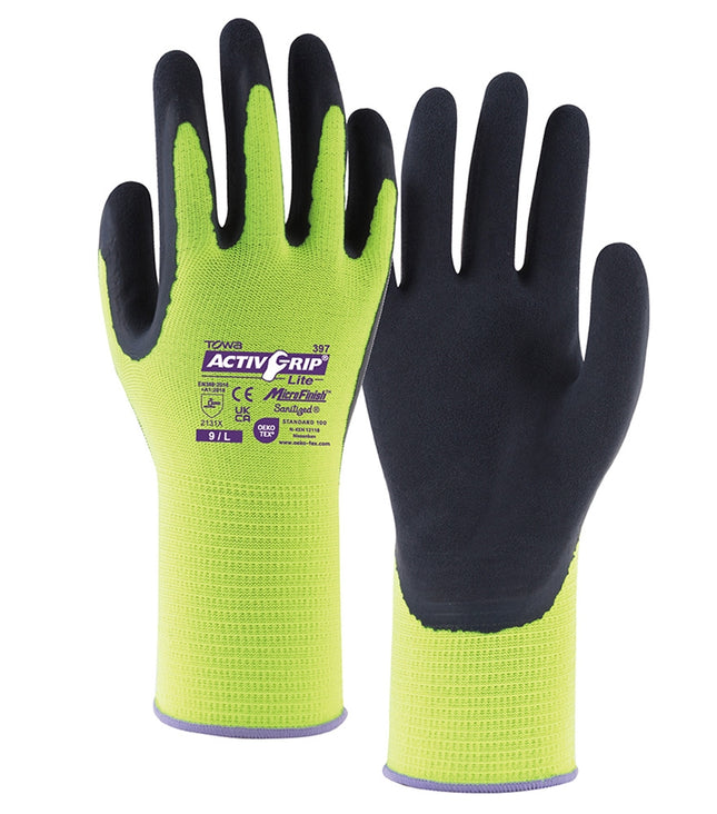 TOWA® Polyester-Feinstrickhandschuhe ActivGrip™ Lite-144 Paar