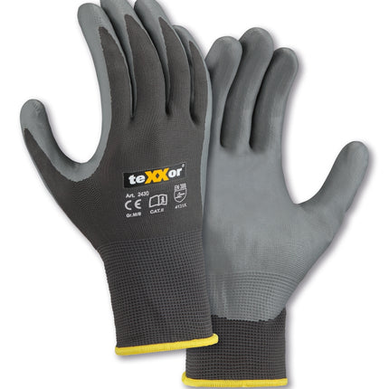 teXXor® Polyester-Handschuhe NITRIL BESCHICHTET-240 Paar