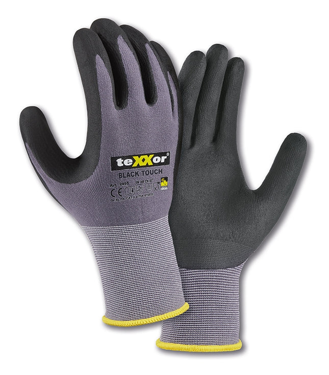 teXXor® Nylon-Strickhandschuhe BLACK TOUCH®-144 Paar
