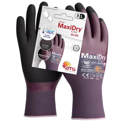 MaxiDry® Elite™ Nylon-Strickhandschuhe (64-225 HCT), SB-Ver.-72 Paar