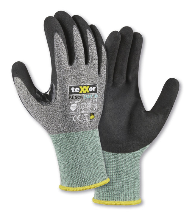 teXXor® Schnittschutz-Strickhandschuhe BLACK CUT® B-144 Paar