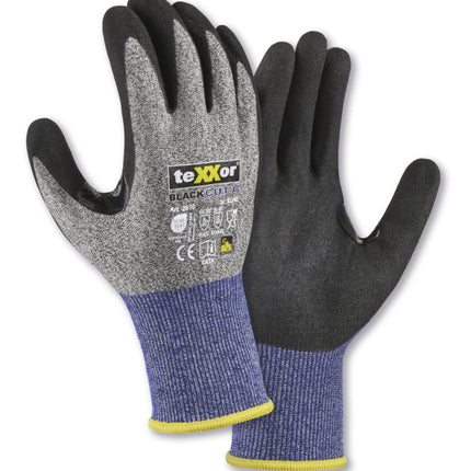 teXXor® Schnittschutz-Strickhandschuhe BLACK CUT® C-144 Paar