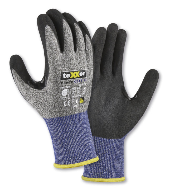 teXXor® Schnittschutz-Strickhandschuhe BLACK CUT® C-144 Paar