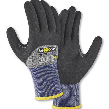 teXXor® Schnittschutz-Strickhs. BLACK CUT®C 3/4 besch.-144 Paar