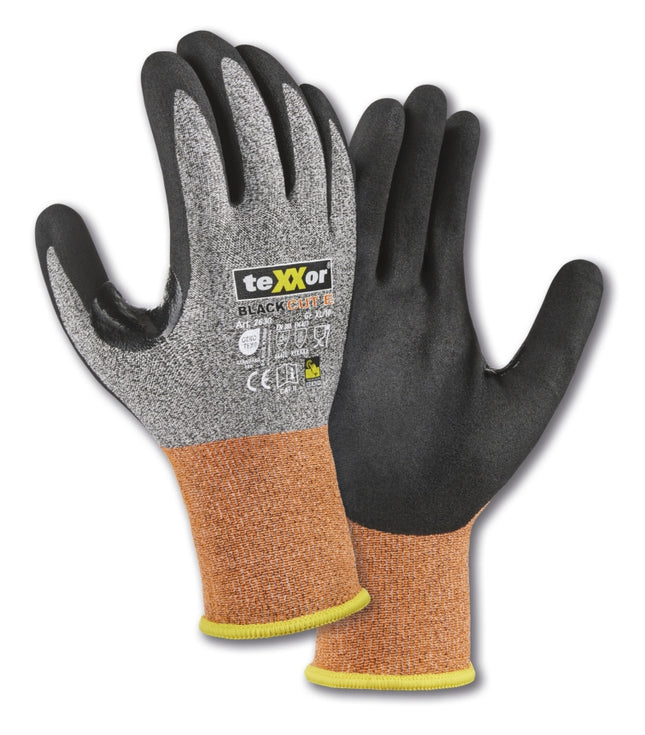 teXXor® Schnittschutz-Strickhandschuhe BLACK CUT® E-144 Paar