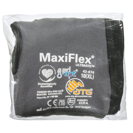 MaxiFlex® Ultimate™ AD-APT® Nylon-Strickhandschuhe (42-874V), Automatenverp.-144 Paar