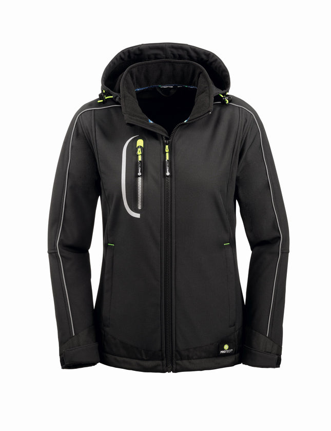 4PROTECT® Damen-Softshelljacke MARYLAND 3378 schwarz