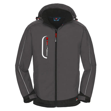 4PROTECT® Softshelljacke MONTANA 3390 grau/schwarz