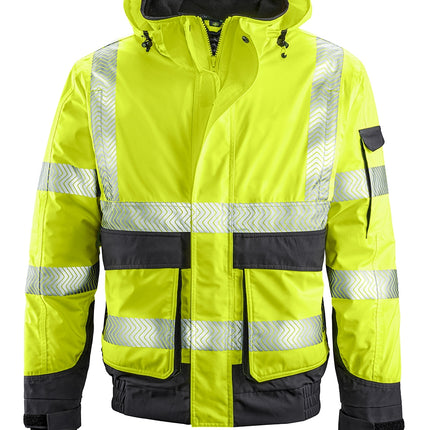 4PROTECT® Warn-Wetterschutz-Blouson NEWARK 3416 leuchtgelb/grau