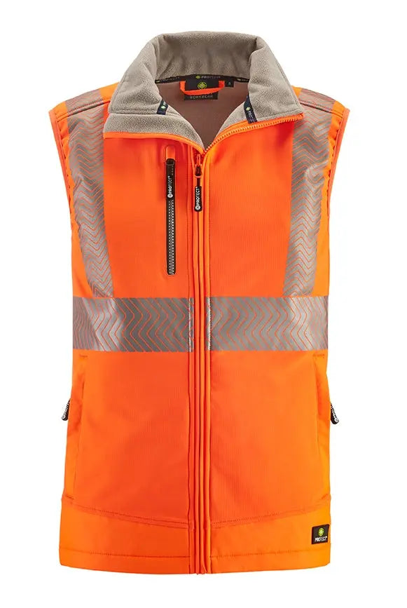 4PROTECT® Warnschutz-Softshellweste PARAMUS 3420 leuchtorange 4PROTECT
