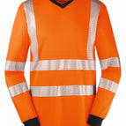 leuchtorange/grau / XS