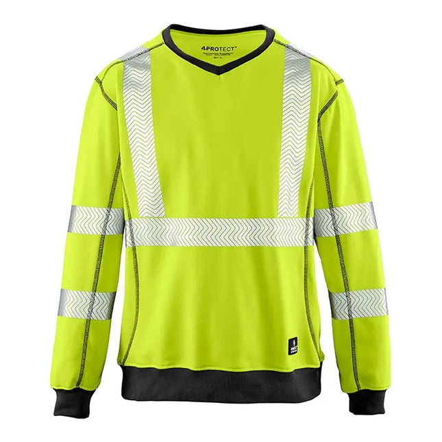 4PROTECT® Warnschutz UV-Sweatshirt COLUMBUS 3441 leuchtgelb